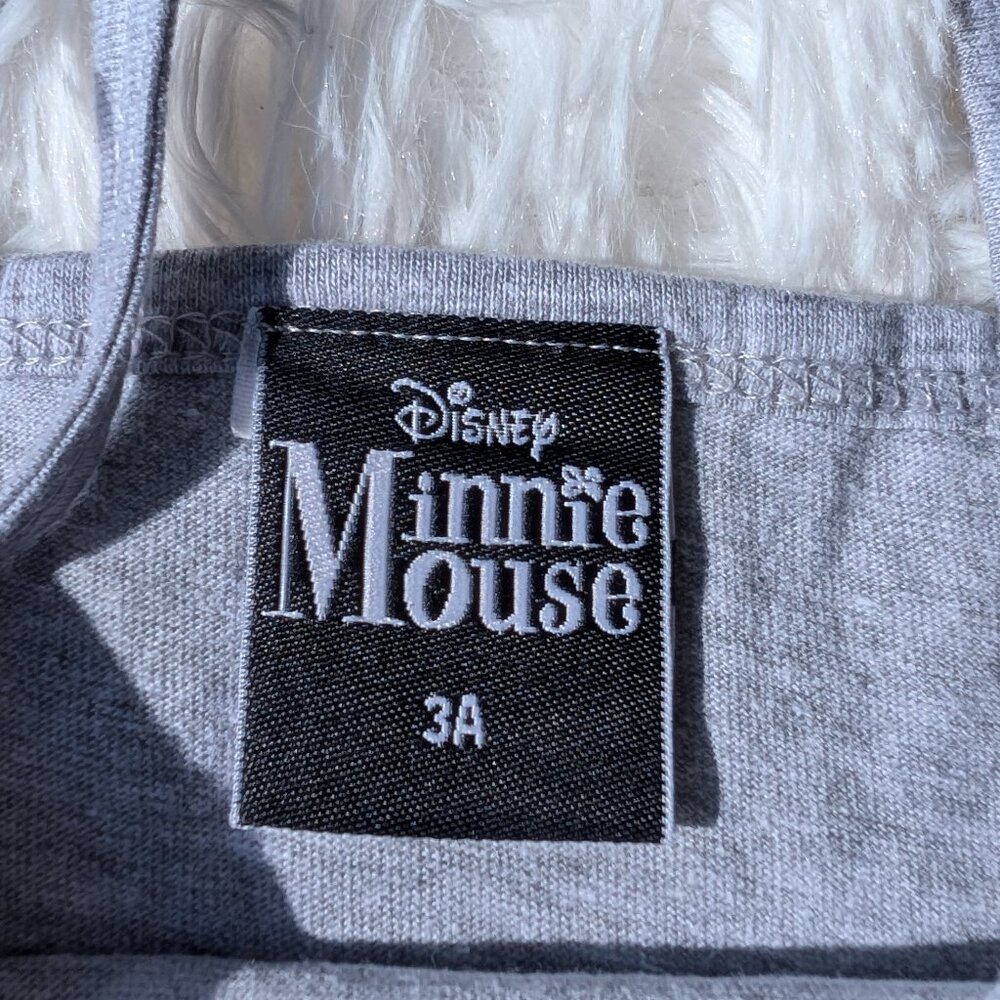Grey Minnie Mouse Summer Dress – Girls Casual Disney Outfit 3T, 4T ,5T 7/8 - Picture 3 of 5